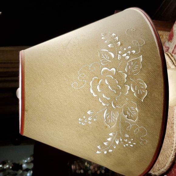 Hand Crafted Floral Motif Lamp Shade - Picture 8 of 11